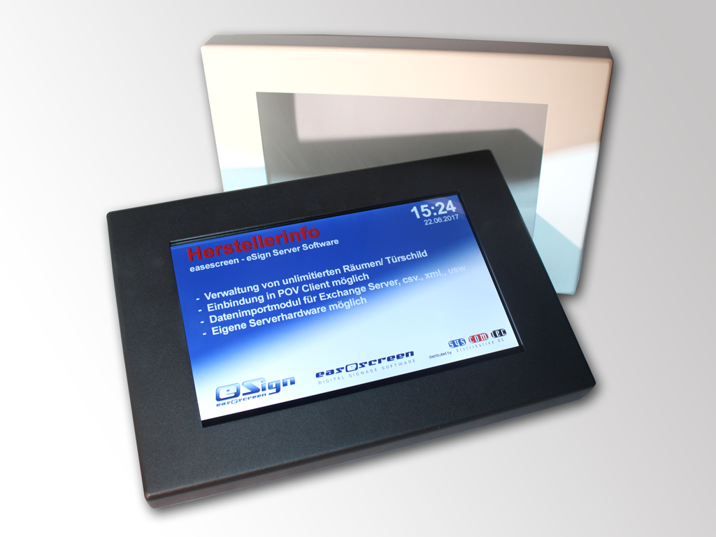 syscomtec Türschild Aufputzrahmen 10,1